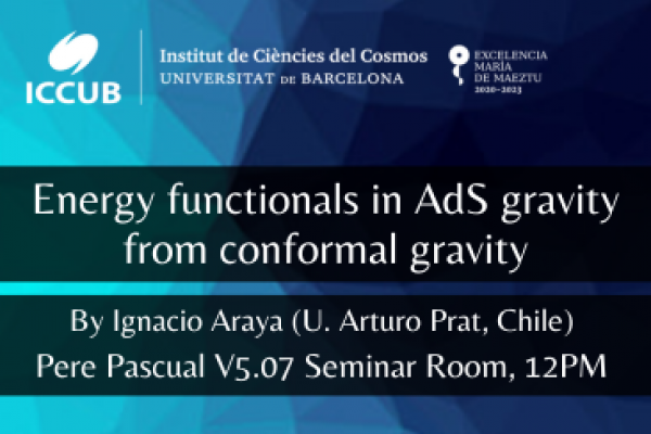 Energy functionals in AdS gravity from conformal gravity
