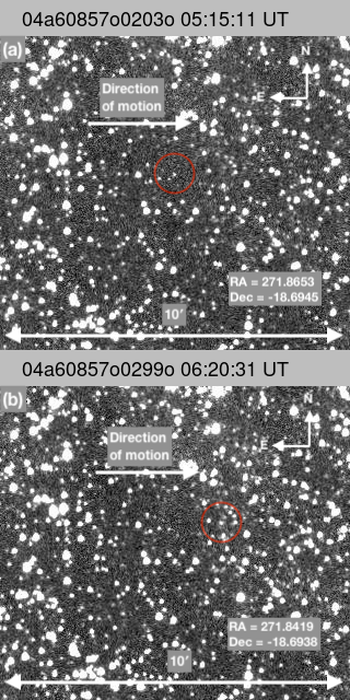 Images of the discovery of the 3I/ATLAS interstellar object