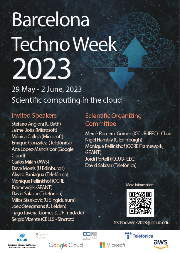 Poster 6th Barcelona TechnoWeek: Scientific computing on the cloud