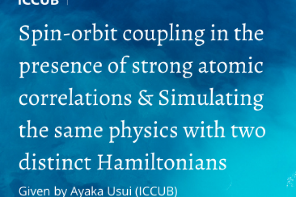Spin-orbit coupling in the presence of strong atomic correlations & Simulating the same physics with two distinct Hamiltonians