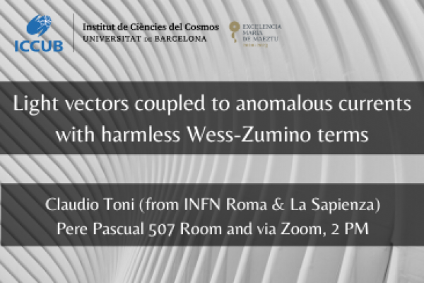 Light vectors coupled to anomalous currents with harmless Wess-Zumino terms