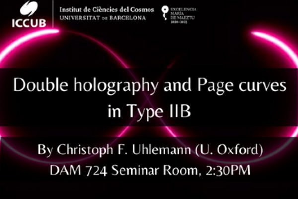 Double holography and Page curves in Type IIB