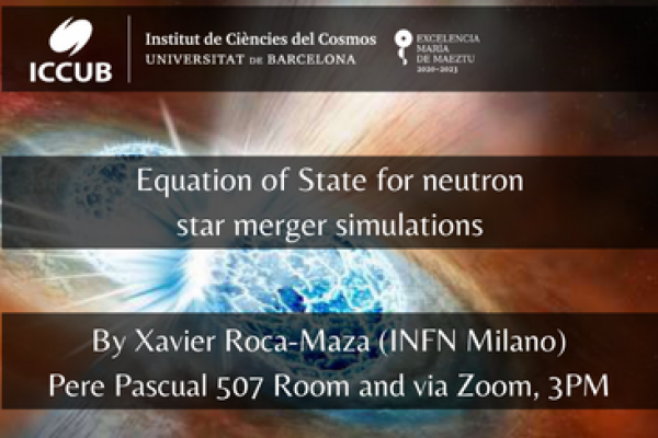 Equation of State for neutron star merger simulations