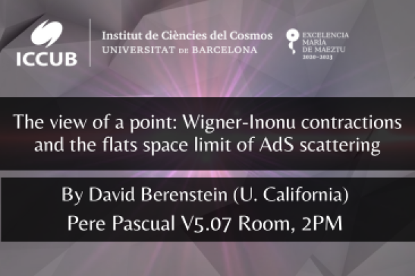 The view of a point: Wigner-Inonu contractions and the flats space limit of AdS scattering