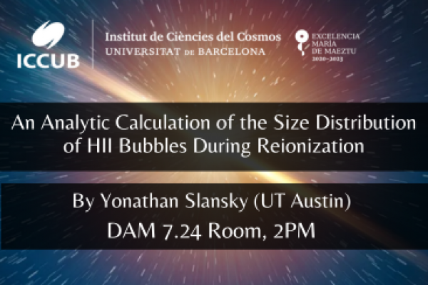 An Analytic Calculation of the Size Distribution of HII Bubbles During Reionization