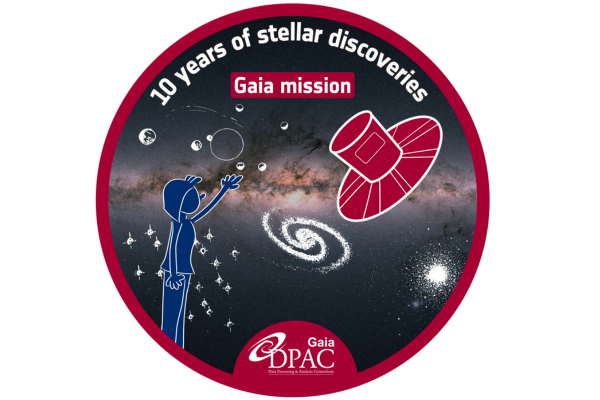 10 years of stellar discoveries of Gaia Logo