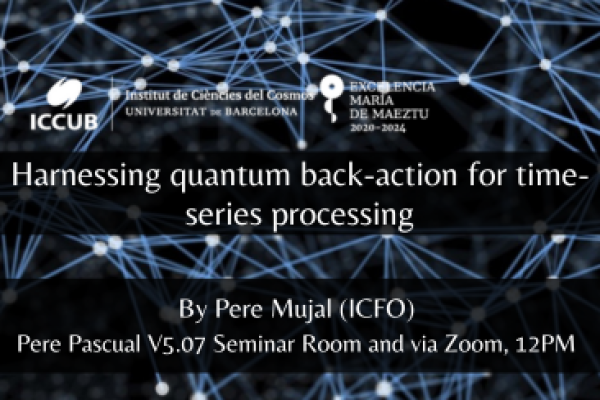 Harnessing quantum back-action for time-series processing