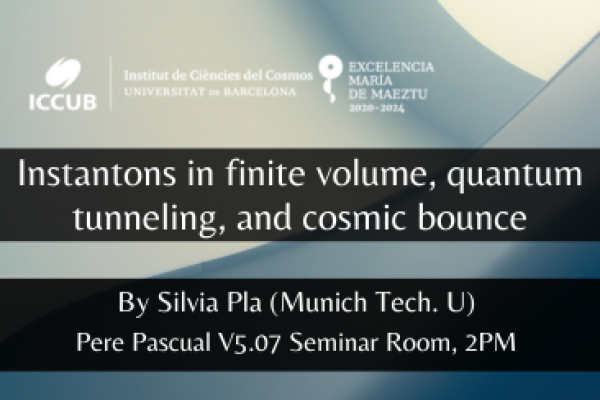 Instantons in finite volume, quantum tunneling, and cosmic bounce