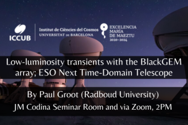 Low-luminosity transients with the BlackGEM array; ESO Next Time-Domain Telescope