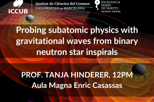 Probing subatomic physics with gravitational waves from binary neutron star inspirals