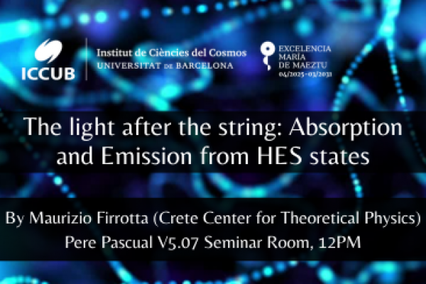 The light after the string: Absorption and Emission from HES states