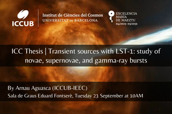 ICC Thesis | Transient sources with LST-1: study of novae, supernovae, and gamma-ray bursts