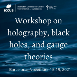 Workshop on holography, black holes, and gauge theories, Barcelona, November 15-19, 2021