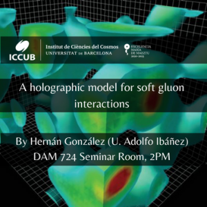 A holographic model for soft gluon interactions