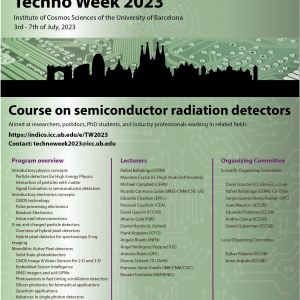 7th Barcelona TechnoWeek: Course on semiconductor detectors