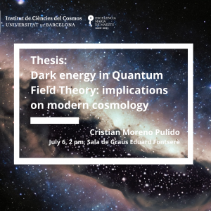 Dark energy in Quantum Field Theory: implications on modern cosmology