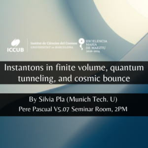 Instantons in finite volume, quantum tunneling, and cosmic bounce