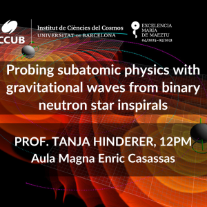 Probing subatomic physics with gravitational waves from binary neutron star inspirals