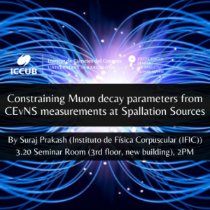 Constraining Muon decay parameters from CEvNS measurements at Spallation Sources